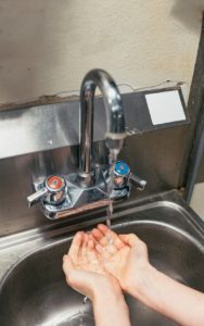 hand sanitizer and handwashing